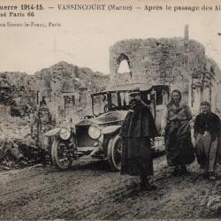 Carte Postale Ancienne - Vassincourt (Marne) - Apr&egrave;s le passage des Allemands -N&deg;8698
