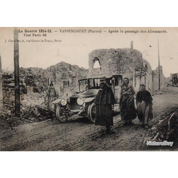 Carte Postale Ancienne - Vassincourt (Marne) - Apr�s le passage des Allemands -N�8698