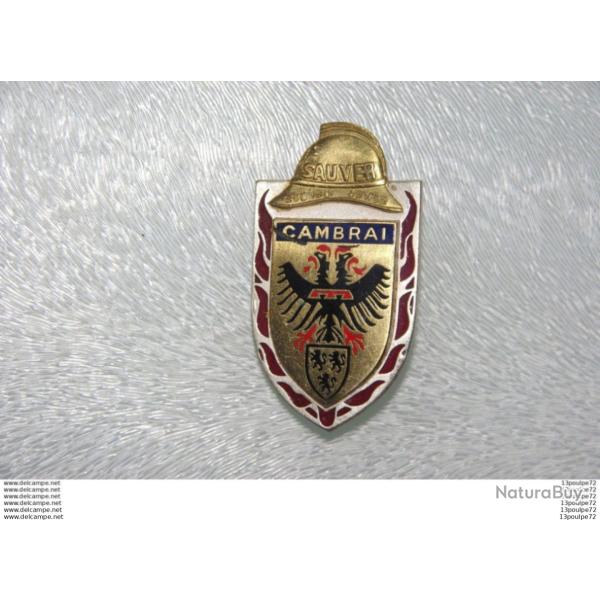 INSIGNE DE POMPIERS   DE CAMBRAI