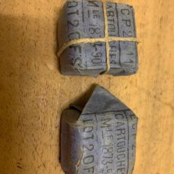 lot de 2 paquets de munition cal 11mm 1873 / 11mm73