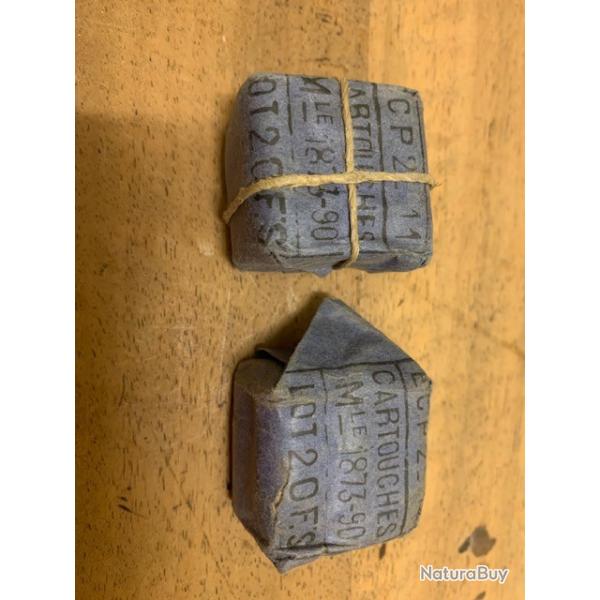 lot de 2 paquets de munition cal 11mm 1873 / 11mm73