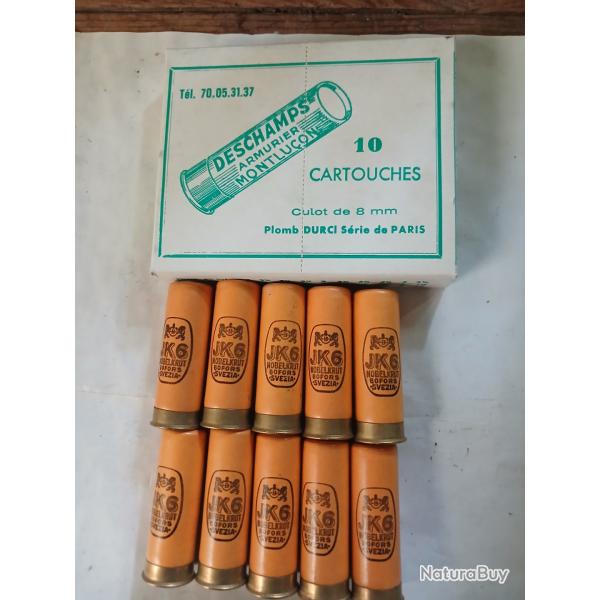 Bo�te de10 belles cartouches anciennes douilles  cartons cal 12