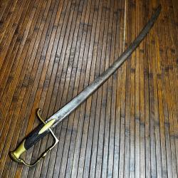 Sabre d'Officier d'Infanterie Type AN IX / 1800 - Lame Solingen Grav&eacute;e - &Eacute;poque Restauration
