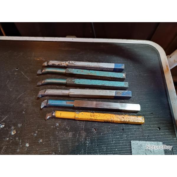 Lot outils tour professionnel  carr� en 10*10 mm lot 5