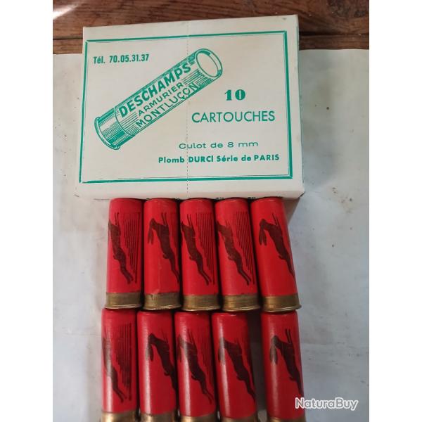 Bo�te  de10 belles cartouches  anciennes  Italiennes douilles  cartons  cal 12