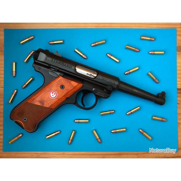 Paire de plaquettes pour pistolet Ruger Mark III et IV