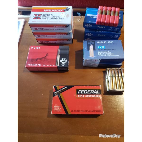 Super lot de 200 cartouches 7x57 mauser!