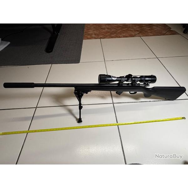 CZ 455 Varmint Synth�tique .22 LR + lunette Bushnell + bipied Harris + silencieux B&T + mallette