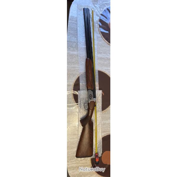 Fusil de chasse superpos� avec gravures (Mod�le: Version droitier, canon de 71 cm, Calibre: 12/76)