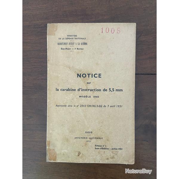 INTROUVABLE Notice d'instruction MAS 45