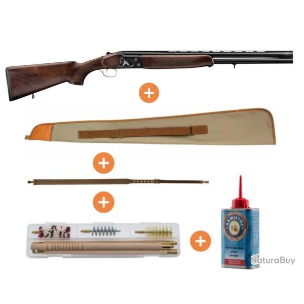 Wahoo Pack Fusil De Chasse Superpos� Country B�cassier Calibre 12/76 Canon lisse