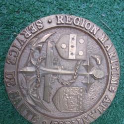 plaque comm&eacute;morative R&eacute;gion Maritime Atlantique  Service de Sant&eacute;