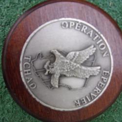 plaque comm&eacute;morative Op&eacute;ration Epervier Tchad