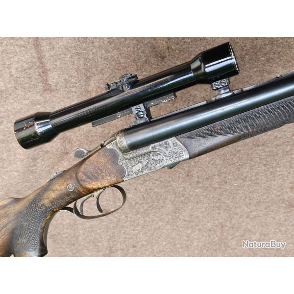 Fusil Drilling artisan � Suhl , 2 fois 16/70 et ray� en 8x57R lunette Zeiss Zielfier