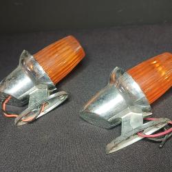 Paire de clignotants fusel&eacute;s pour v&eacute;hicule ancien
