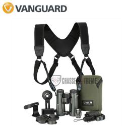 Pack Jumelles VANGUARD VEO HD IV 10&times;42 + Harnais VEO Optic Guard + Kit Digiscopie