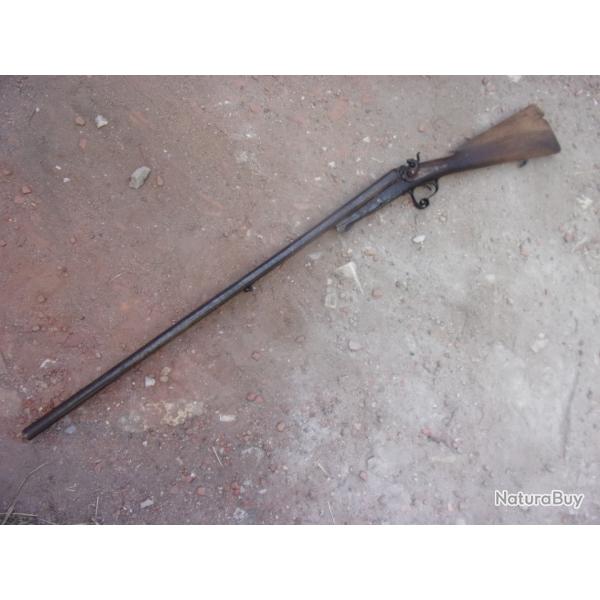 fusil de chasse � chiens ext�rieurs calibre 16 percussion centrale canons 76,5 cm