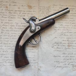 rare pistolet &agrave; percussion type 1842 de gendarmerie possible fabrication civile XIXe