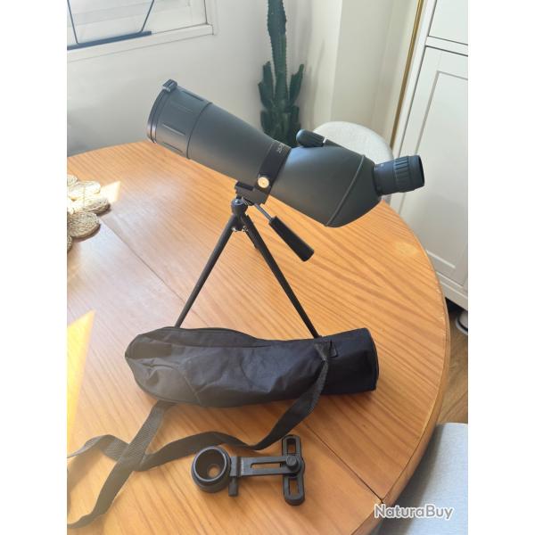 Longue vue Svbony 25-75x70 avec support t�l�phone et tr�pied