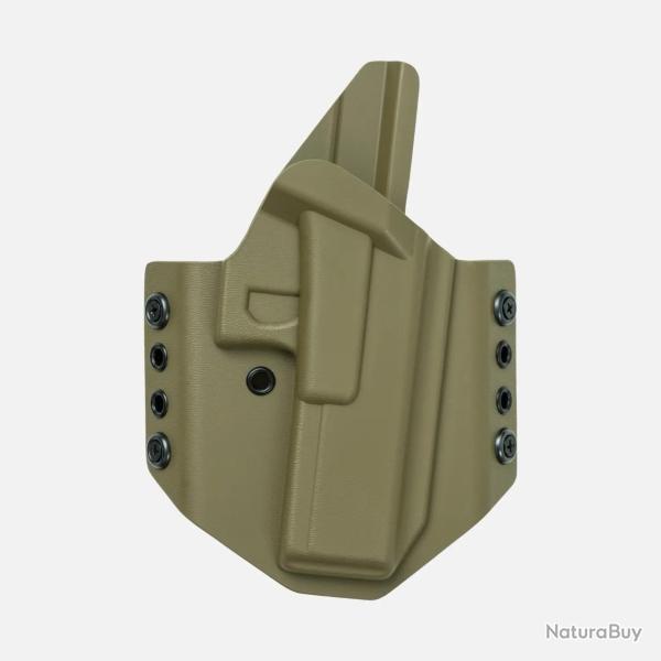 Holster Kydex OWB G17 inclin� No Light Earth Brown Droitier