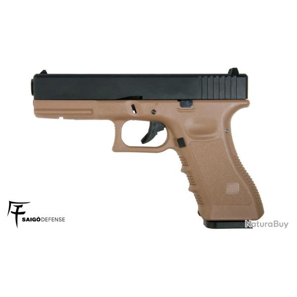 SAIGO 17 GAS BLOWBACK METAL SLIDE TAN