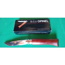 ANCIEN OPINEL NO 8 LUXE MANCHE PADOUK  :  Lame inox Surgical ( en notification sur la boite )  .