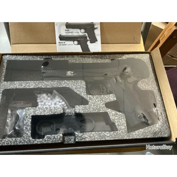 Pistolet 1911 Airsoft full m�tal culasse mobile �lite force mark I