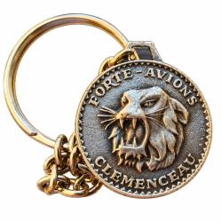 Porte cl&eacute;s  Porte avions Cl&eacute;menceau  ( 30 mm ) Dos lisse sans inscription au dos