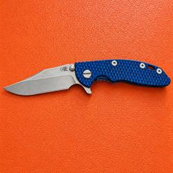 Rick Hinderer XM-18 3"0 Bowie Blue blue/blackStonewash Titanium