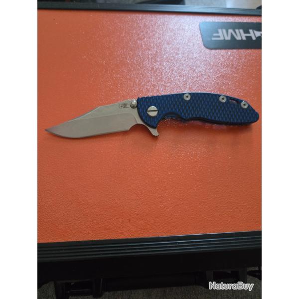 Rick Hinderer XM-18 3"0 Bowie Blue blue/blackStonewash Titanium