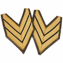 Lot de deux insignes de grade (S.Chef) &agrave; coudre