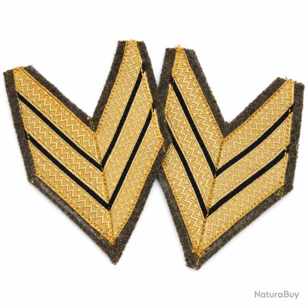 Lot de deux insignes de grade (S.Chef) � coudre