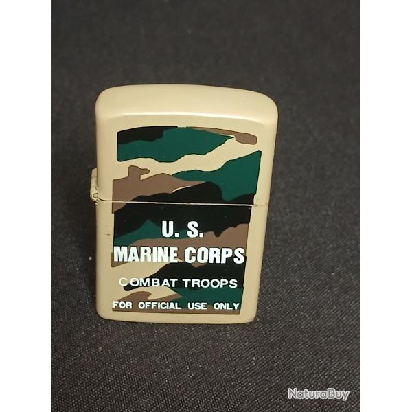 Briquet essence de style militaire U.S MARINE
