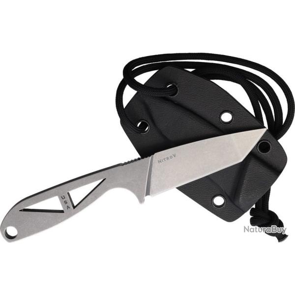 Couteau Fixe Bradford G-Tanto Lame Acier Nitro-V Manche Acier Nitro-V �tui Kydex USA BRADGTSW
