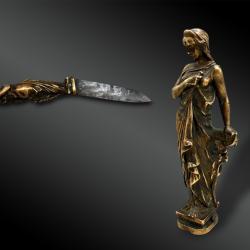 COUTEAU pliant sign&eacute; - France - XIX&egrave;me si&egrave;cle