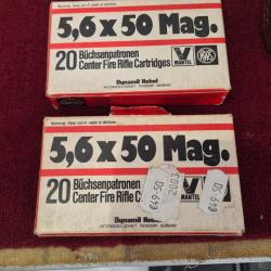 2 BOITES BALLES 5.6X50 MAG