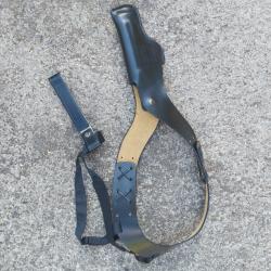 Holster d'&eacute;paule droitier en cuir - neuf