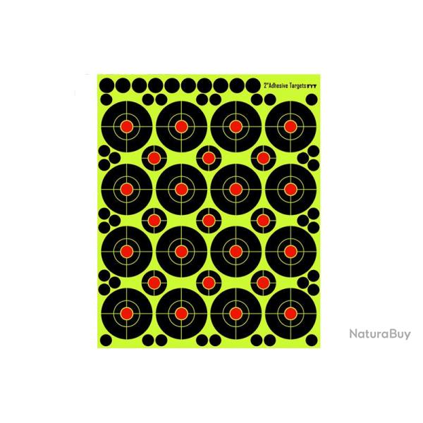 Lot de 16 mini cibles adh�sives