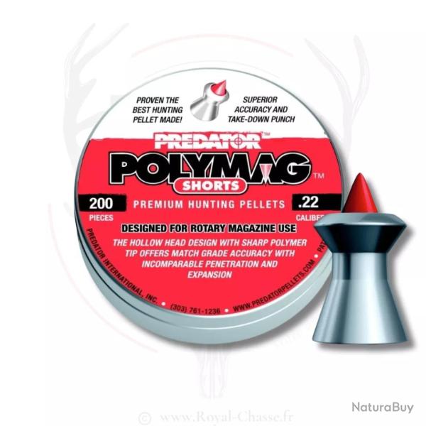 200 plombs JSB POLYMAG SHORTS Cal.5.5 PREDATOR