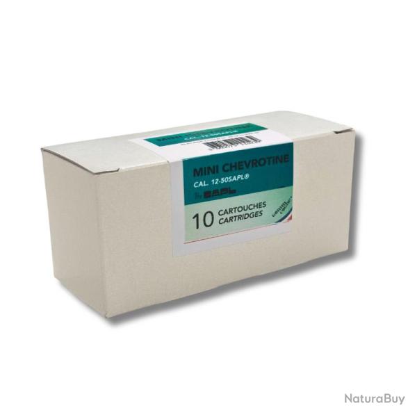 BOITE DE MINI CHEVROTINES GOMME CAL 12/50 X10 - SAPL NEUF U UNIQUE