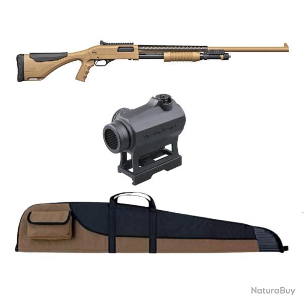 PACK SXP XTREM DEFENDER DARK EARTH 12/76 61CM + POINT ROUGE VECTOR OPTICS
