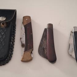 Lot de 3 couteaux pliants