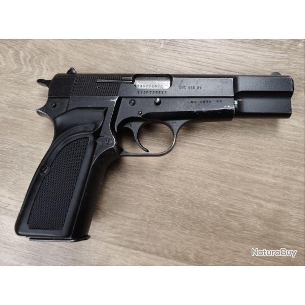 Pistolet BROWNING (FN) GP 35 carcasse aluminium - Surplus Police belge - Cal. 9x19 (Occasion)