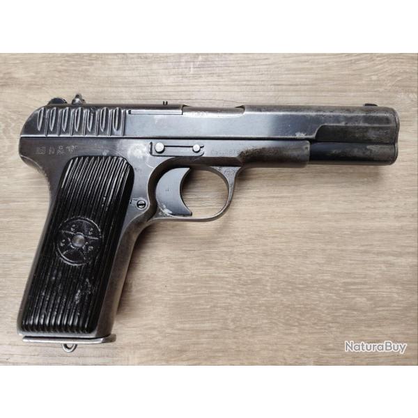 Pistolet TOKAREV mod. TT-30 - Cal 7,62x25 - Tula 1935 Monomatricule - Plaquettes CCCP (Occasion)