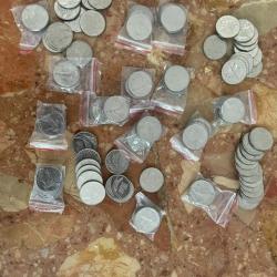 Lot de 104 pi&egrave;ces de 5 FRS
