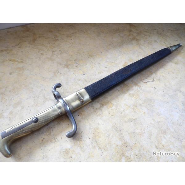 baionnette mauser 1871  1869  Allemande Prusse Allemagne poin�ons matricules diff�rents