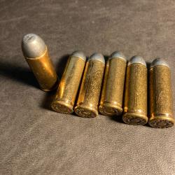 six balles factices cal .45 USA 1880