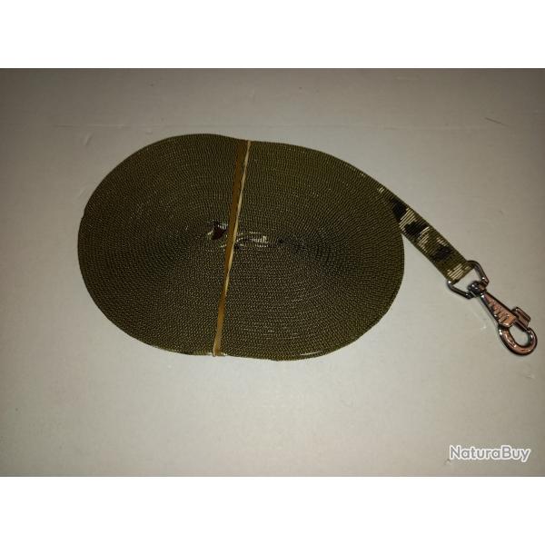 longe pour chien camo 15m neuve
