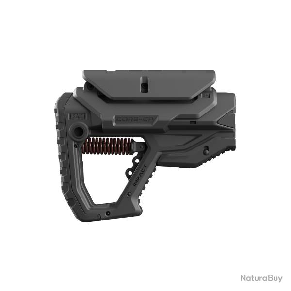 Crosse � absorption de recul r�glable FAB Defense GL-CORE IMPACT CP avec appui-joue pour AR15/M4 Noi