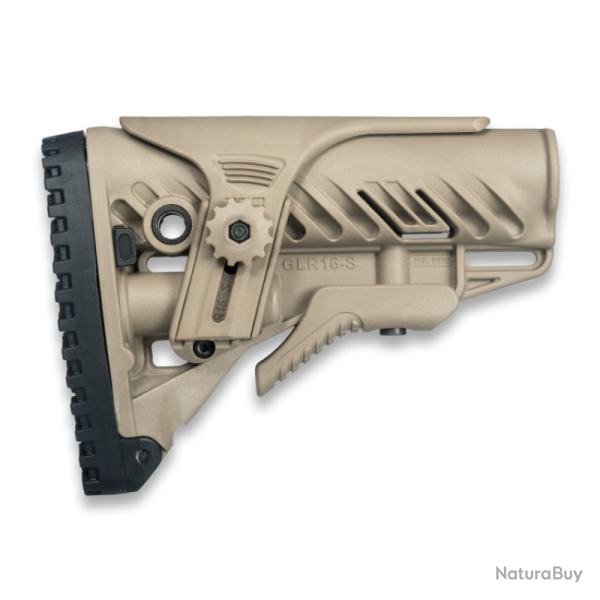 Crosse r�tractable FAB Defense GLR-16 CP avec appui-joue r�glable pour AR15/M4/HK416 Beige